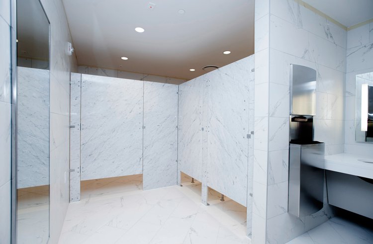 Natural Stone Panel Restroom Partitions Stoneply